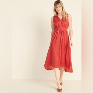 Old navy red midi dress
